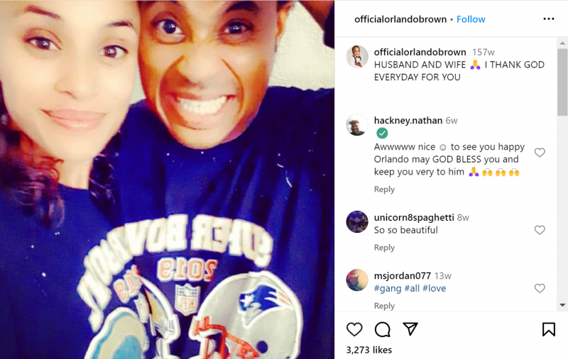 Orlando Brown’s Wife post